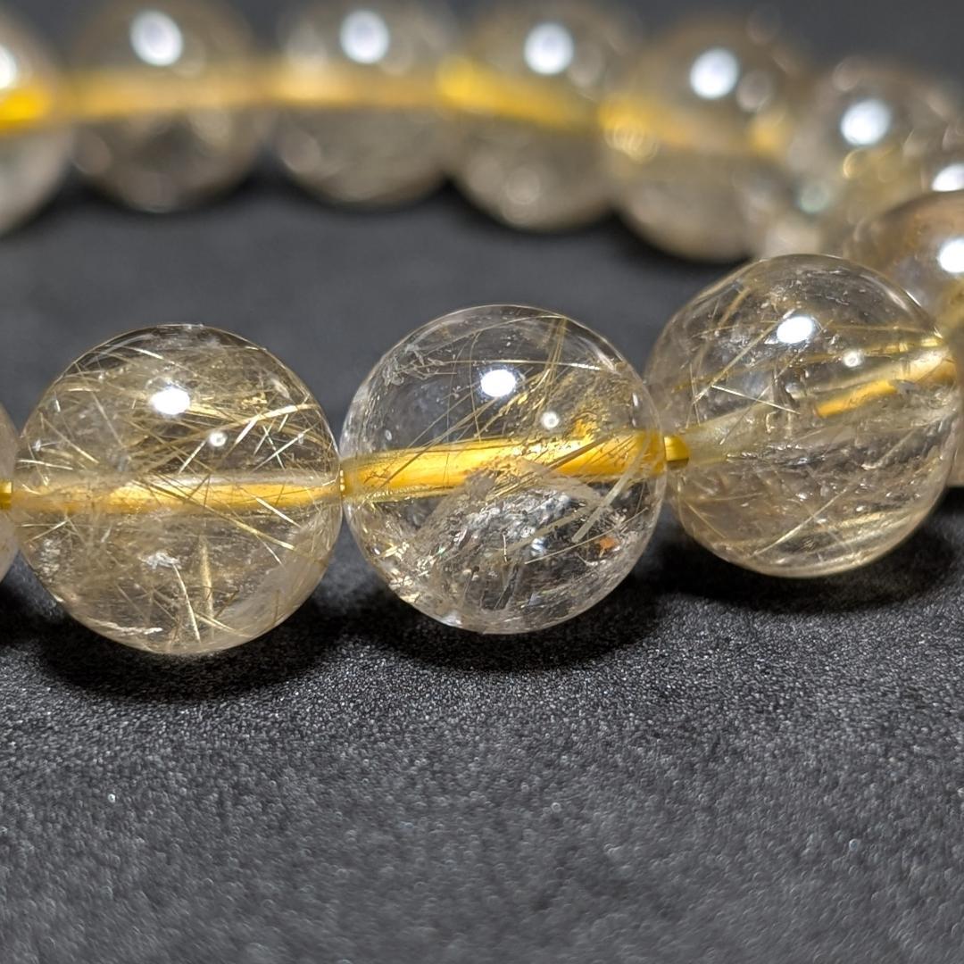 一点物 訳アリ価格 一部凹みあり ゴールドルチルブレスレット 12ミリ