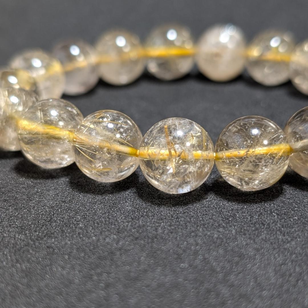 一点物 訳アリ価格 一部凹みあり ゴールドルチルブレスレット 12ミリ