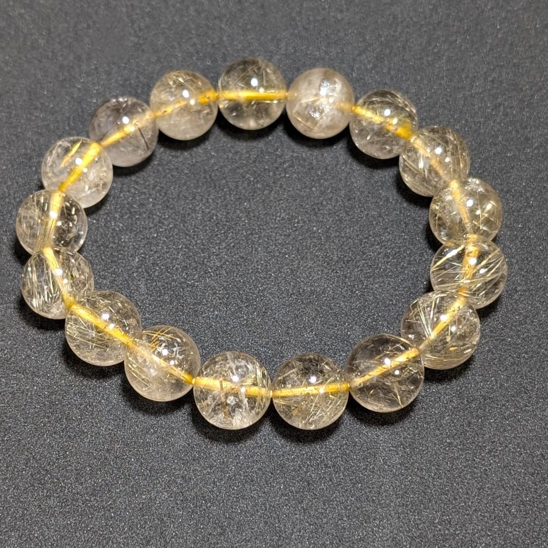 一点物 訳アリ価格 一部凹みあり ゴールドルチルブレスレット 12ミリ