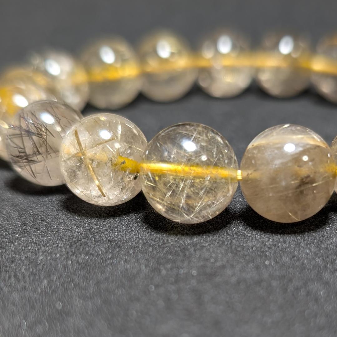 一点物 訳アリ価格 一部凹みあり ゴールドルチルブレスレット 12ミリ