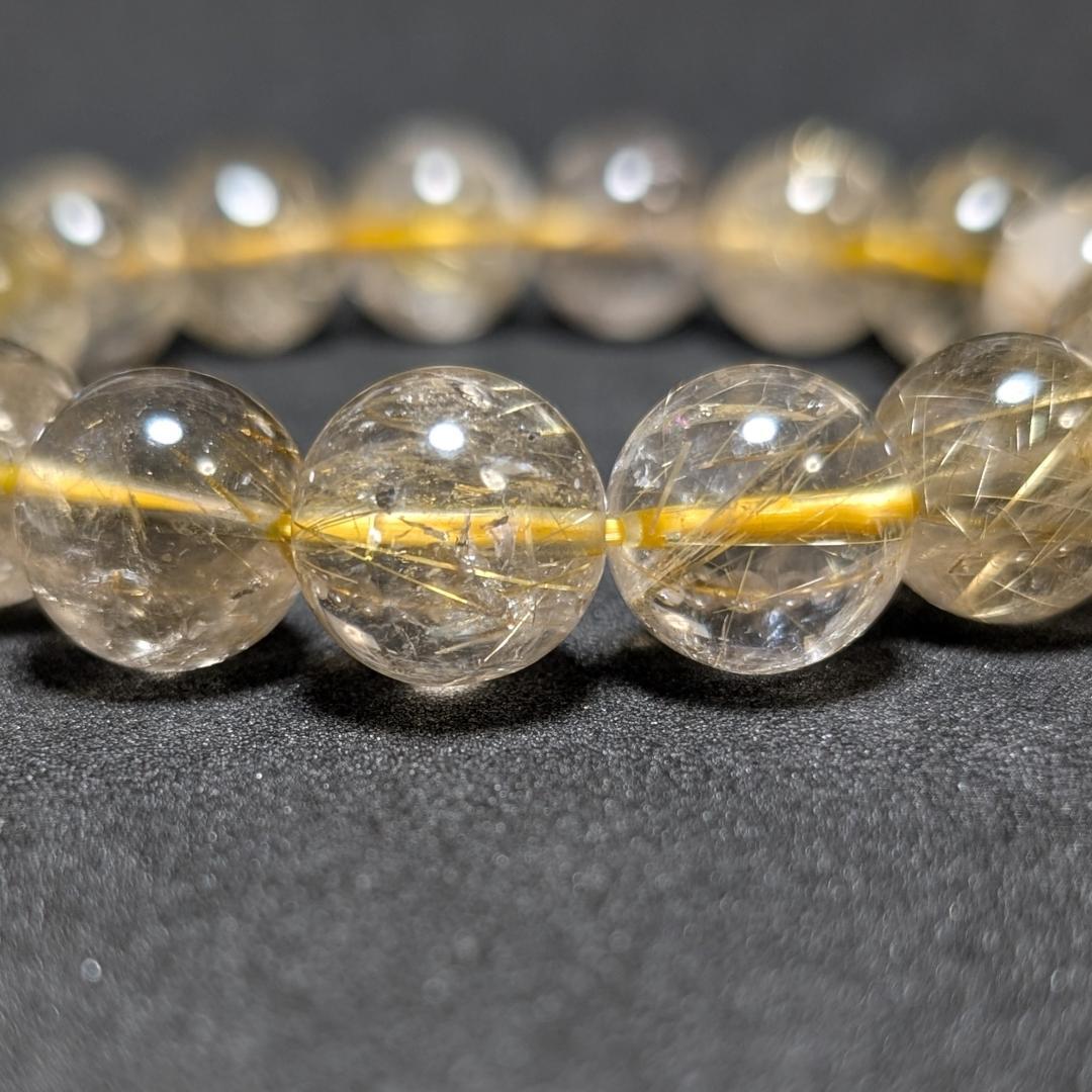 一点物 訳アリ価格 一部凹みあり ゴールドルチルブレスレット 12ミリ