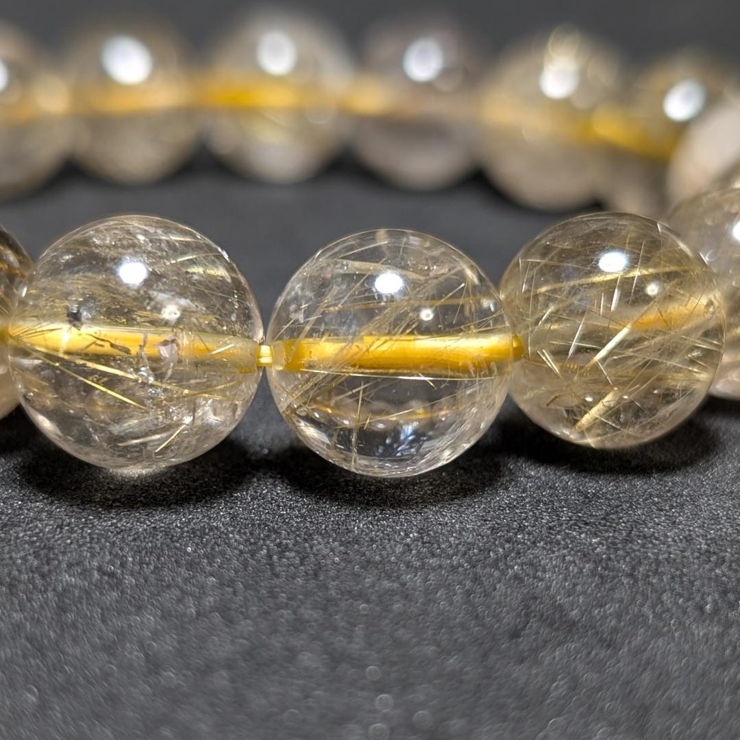 一点物 訳アリ価格 一部凹みあり ゴールドルチルブレスレット 12ミリ