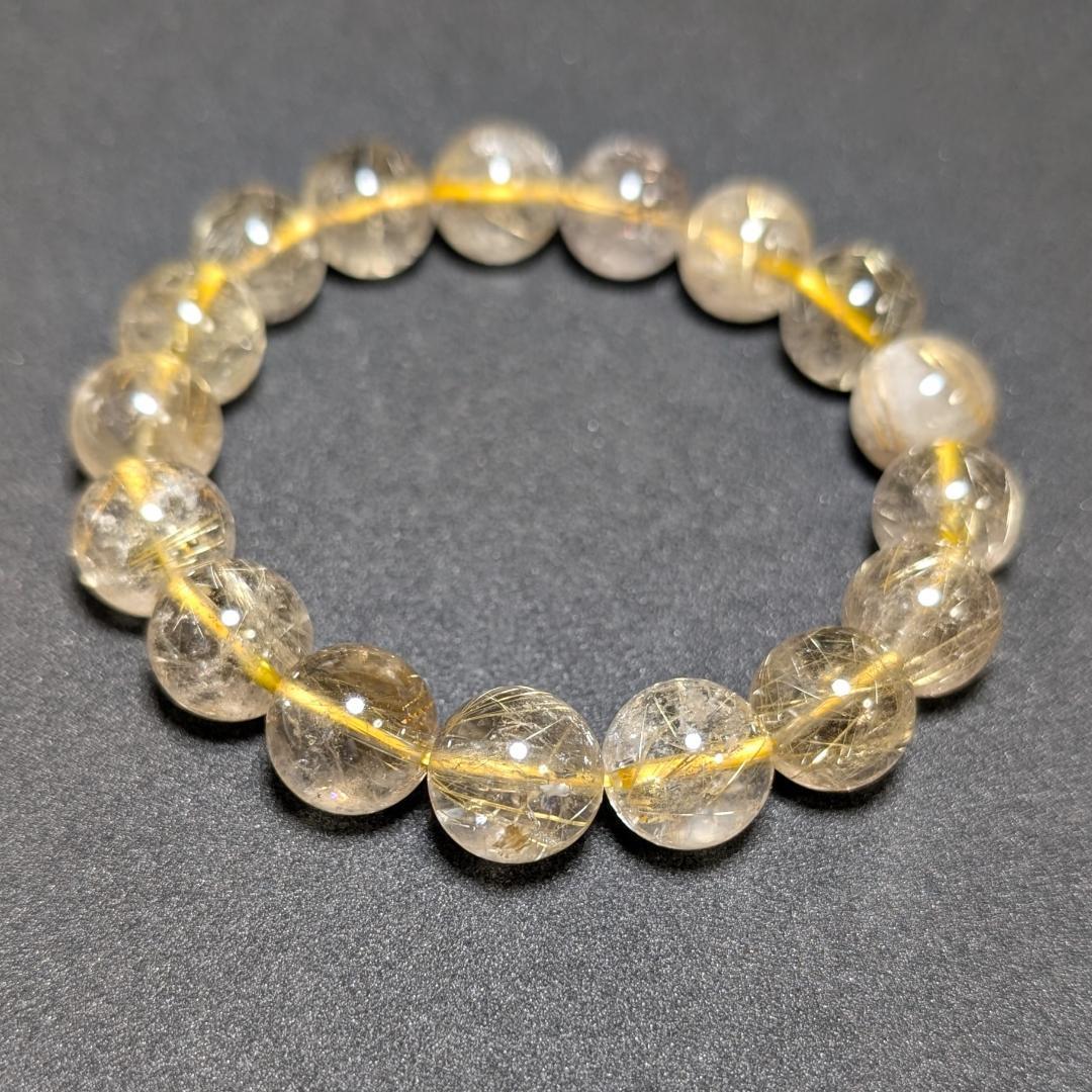 一点物 訳アリ価格 一部凹みあり ゴールドルチルブレスレット 12ミリ