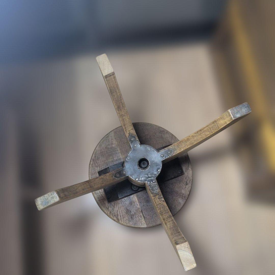 ブロカント古道具アンティークスツール　回転椅子　　 飾り台