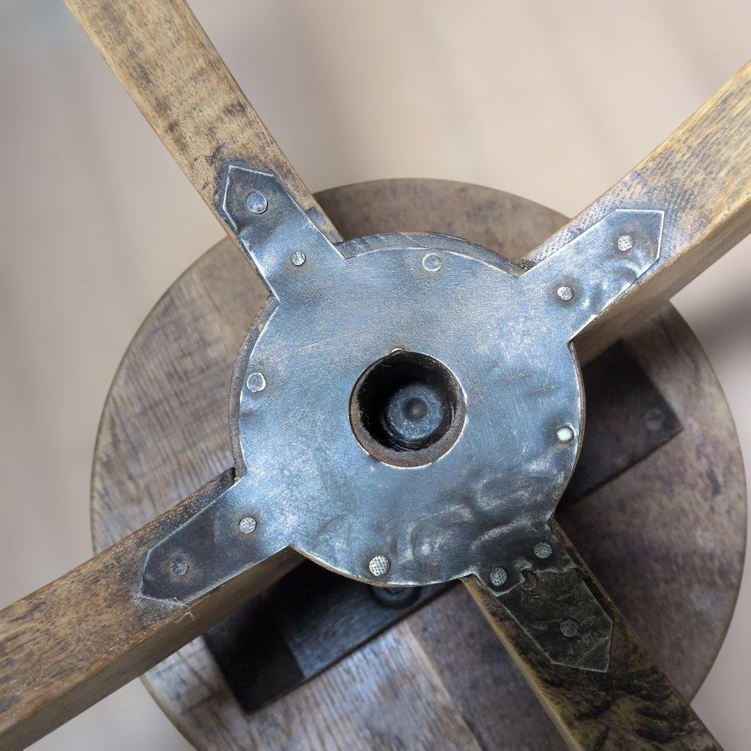 ブロカント古道具アンティークスツール　回転椅子　　 飾り台