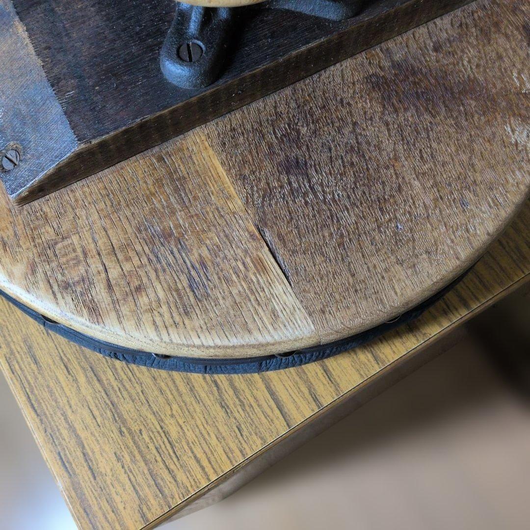 ブロカント古道具アンティークスツール　回転椅子　　 飾り台