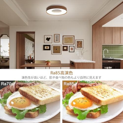 新品 LEDシーリングライト 10畳 4800lm おしゃれ 木目調 照明器具