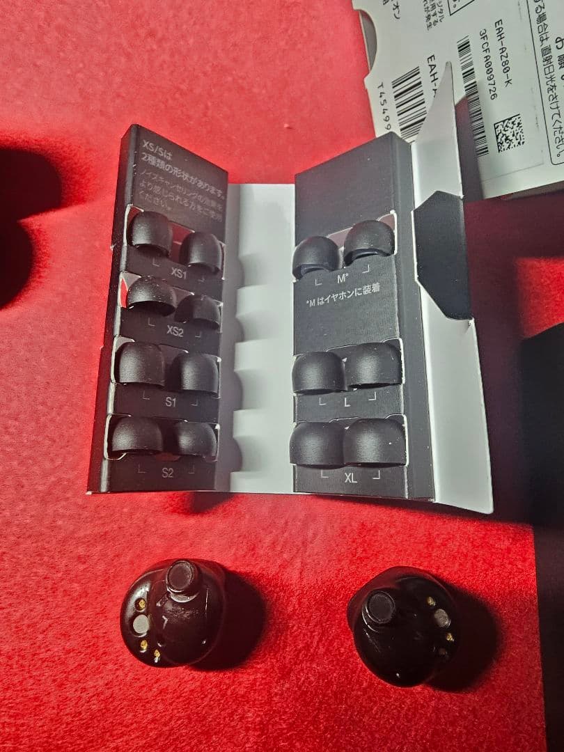 Technics AZ80 ワイヤレスイヤホン 本体とイヤーピース