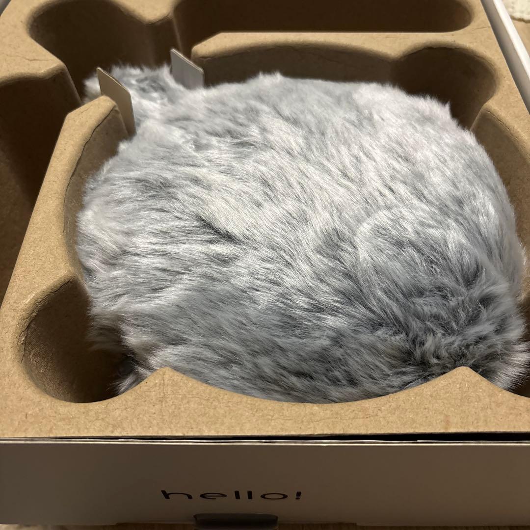 【大人気】petit Qoobo クッション型セラピーロボット・グレー