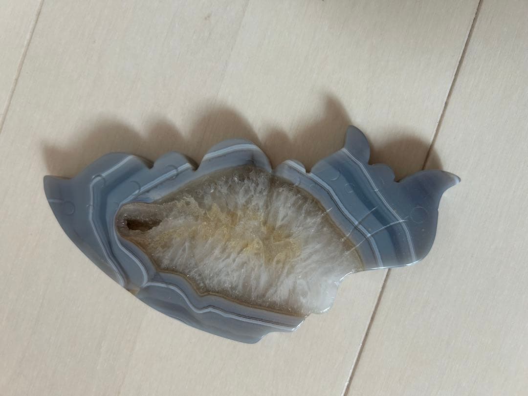 【限定1点】蝶の天然石アゲート×妖精オブジェ高級インテリア新品浄化・癒し・開運に