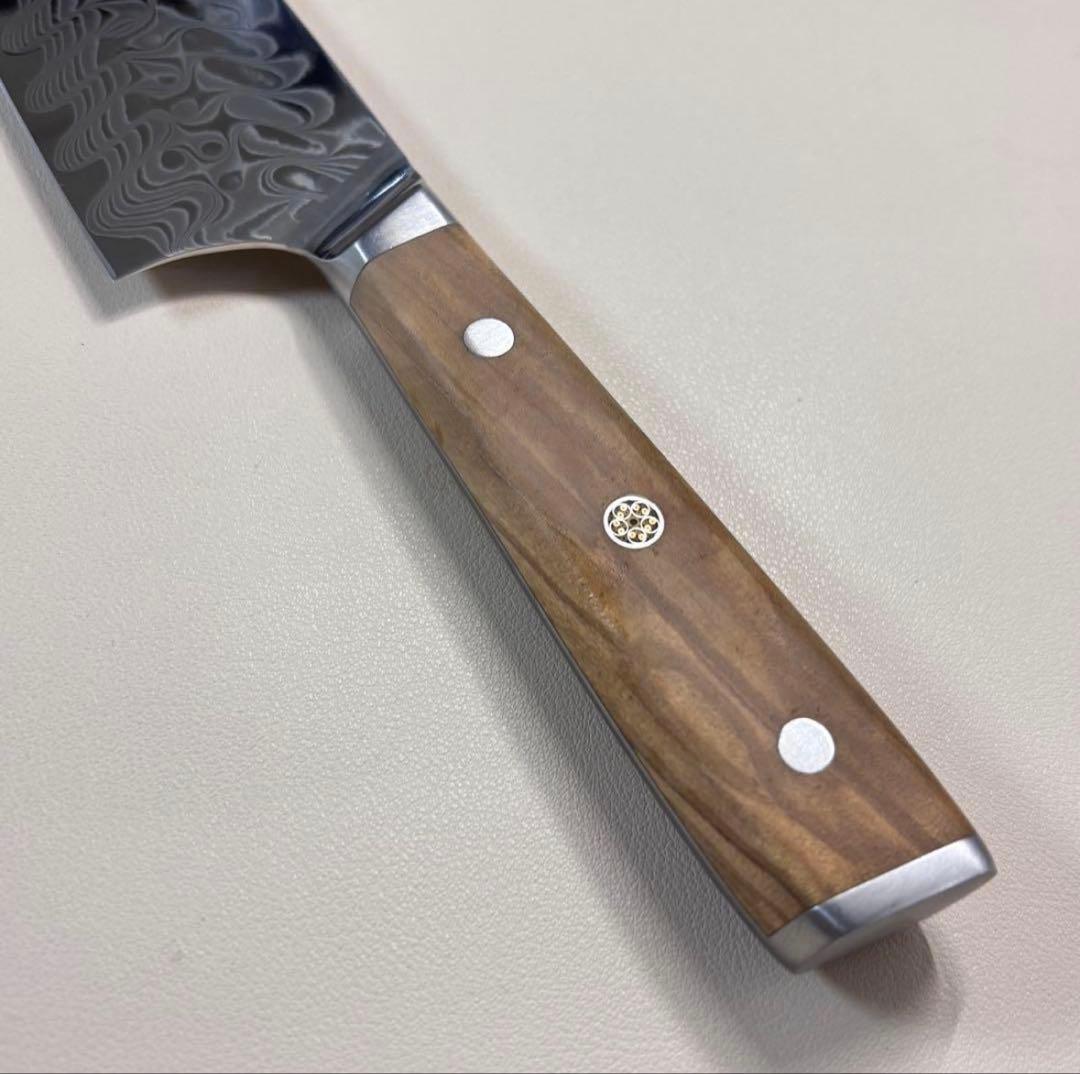 210mm ダマスカスシェフナイフ ダマスカス牛刀　切れ味抜群'~