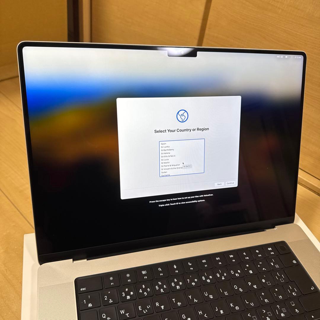 MacBook Pro 16.2インチ M1 Pro 16GB SSD1TB