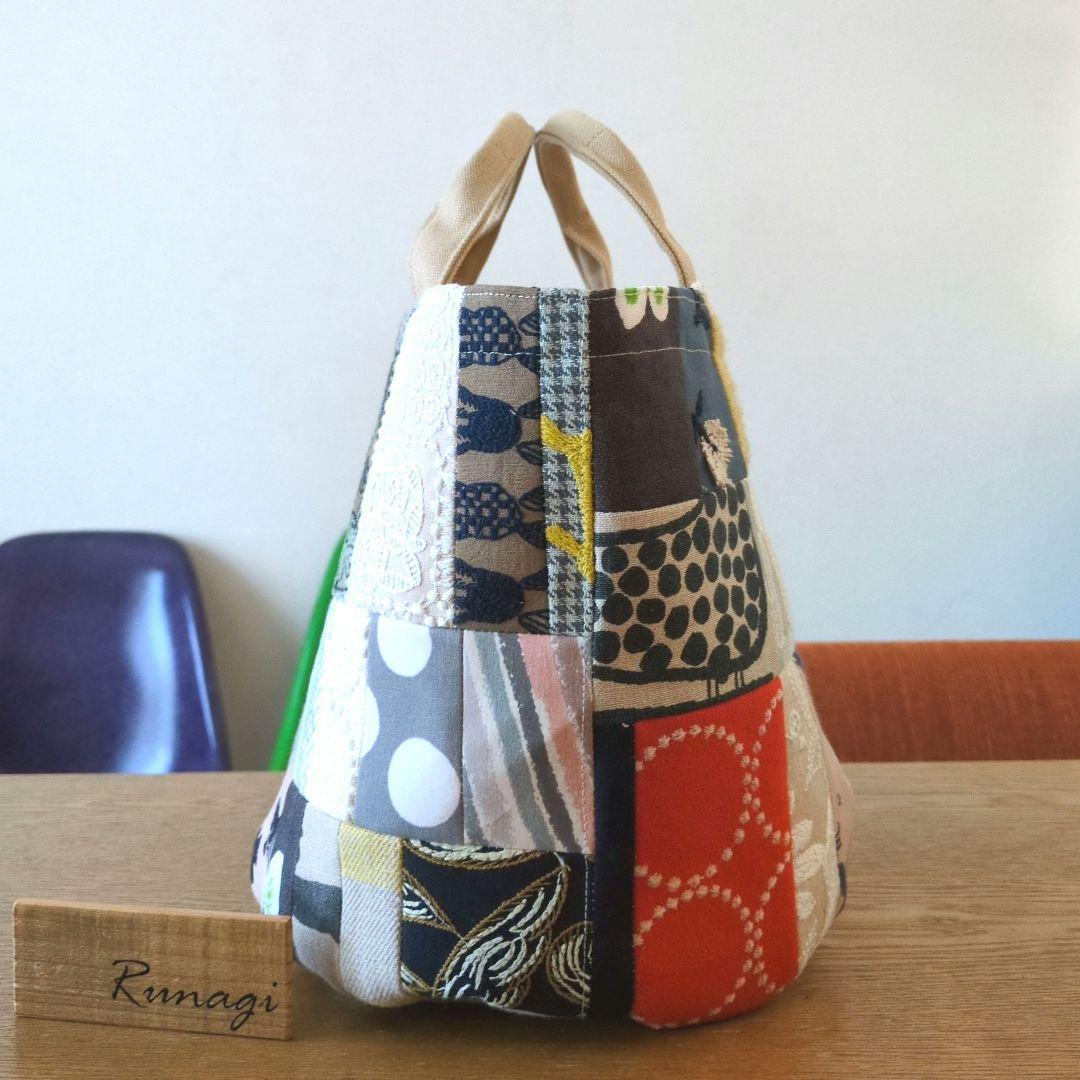 モザイクパッチのバケツバッグ＊ミナペルホネン