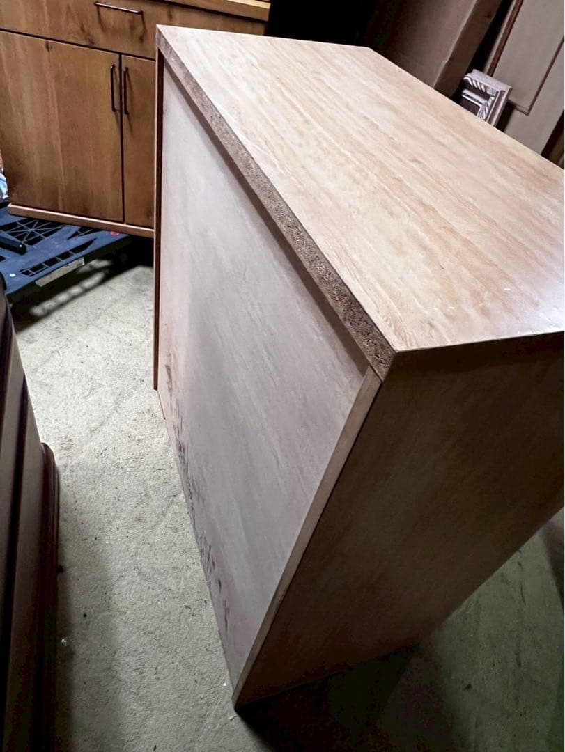 木目調6段チェスト