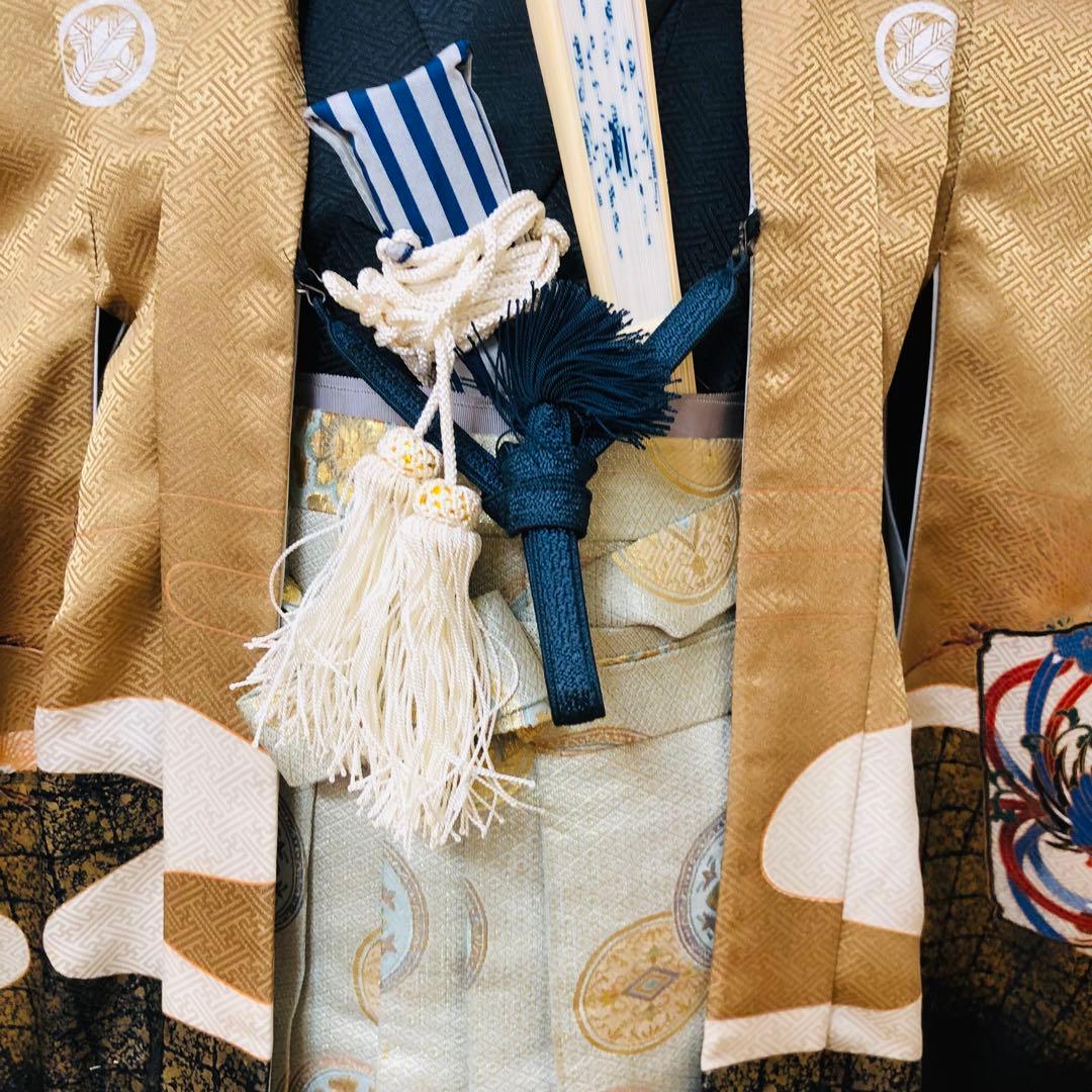 七五三五歳‼️完全️フルセット‼️兜富士山金彩金箔‼️お家からは揃えるなし