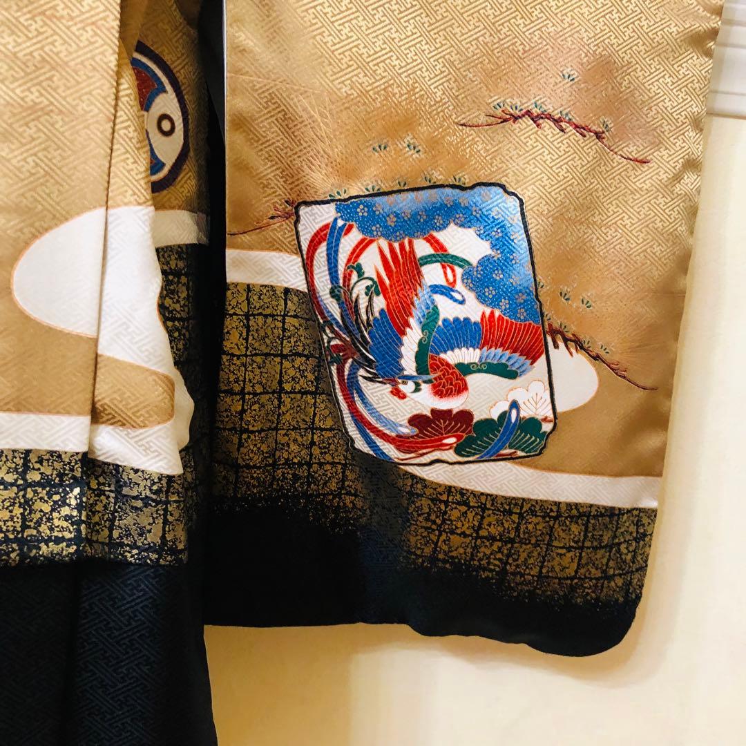 七五三五歳‼️完全️フルセット‼️兜富士山金彩金箔‼️お家からは揃えるなし