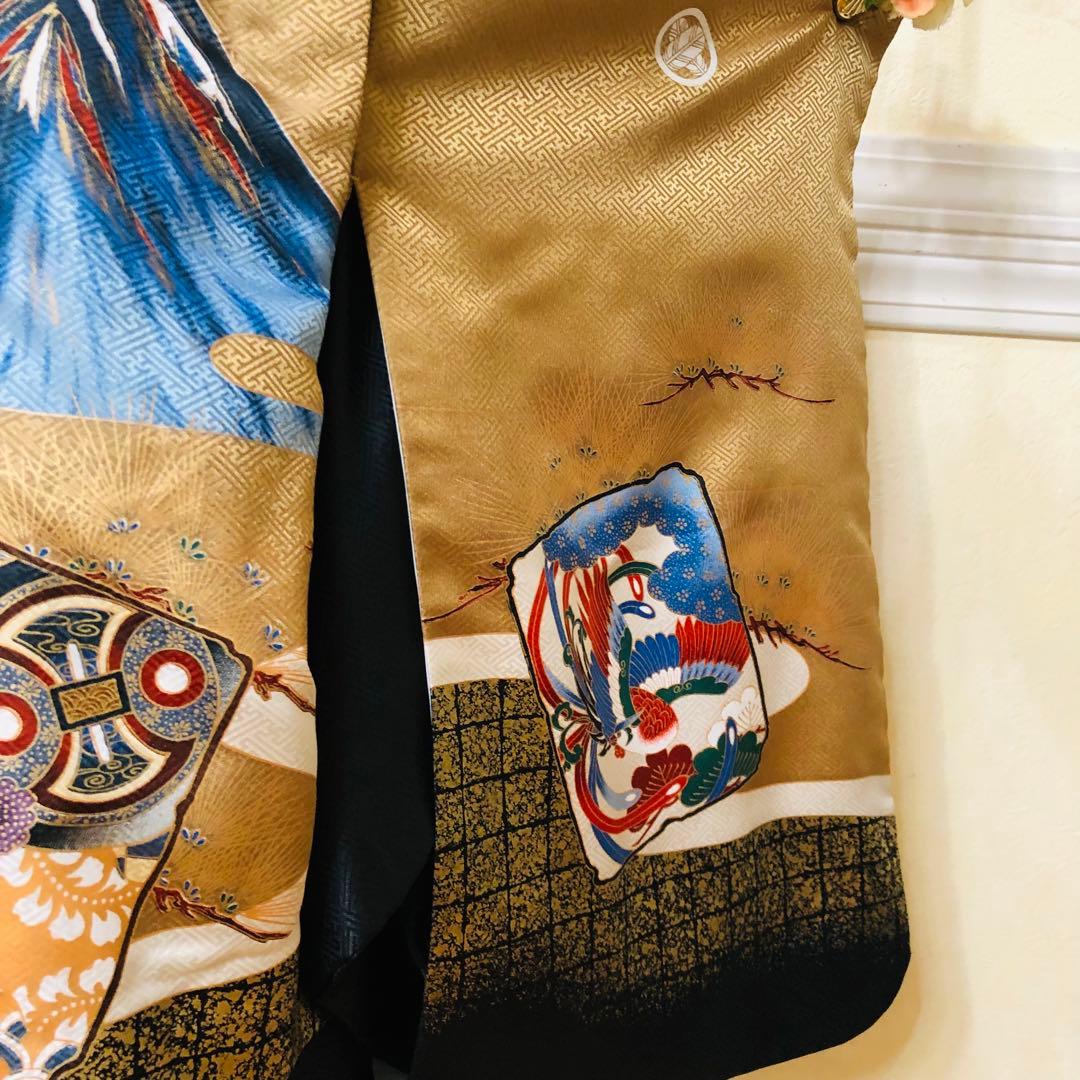 七五三五歳‼️完全️フルセット‼️兜富士山金彩金箔‼️お家からは揃えるなし