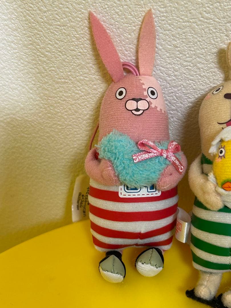 レトロ　ウサビッチ　リボンハートマスコット　コマネチエッグマスコット