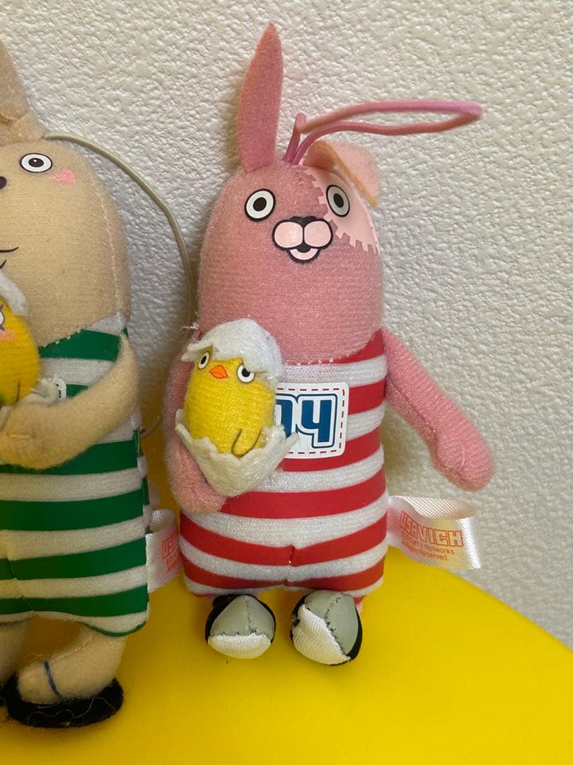 レトロ　ウサビッチ　リボンハートマスコット　コマネチエッグマスコット