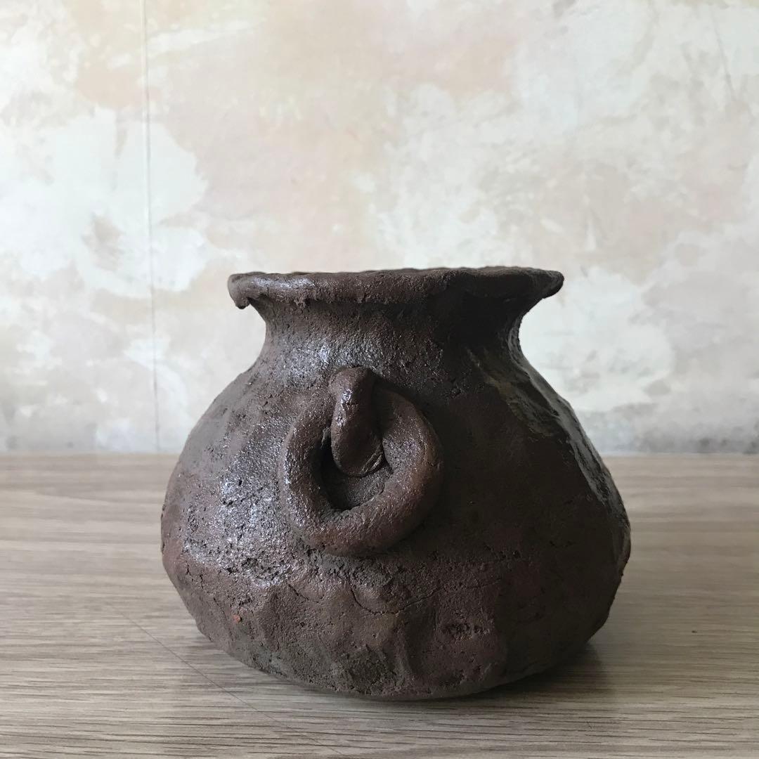 常滑焼　紐作り　壺3点