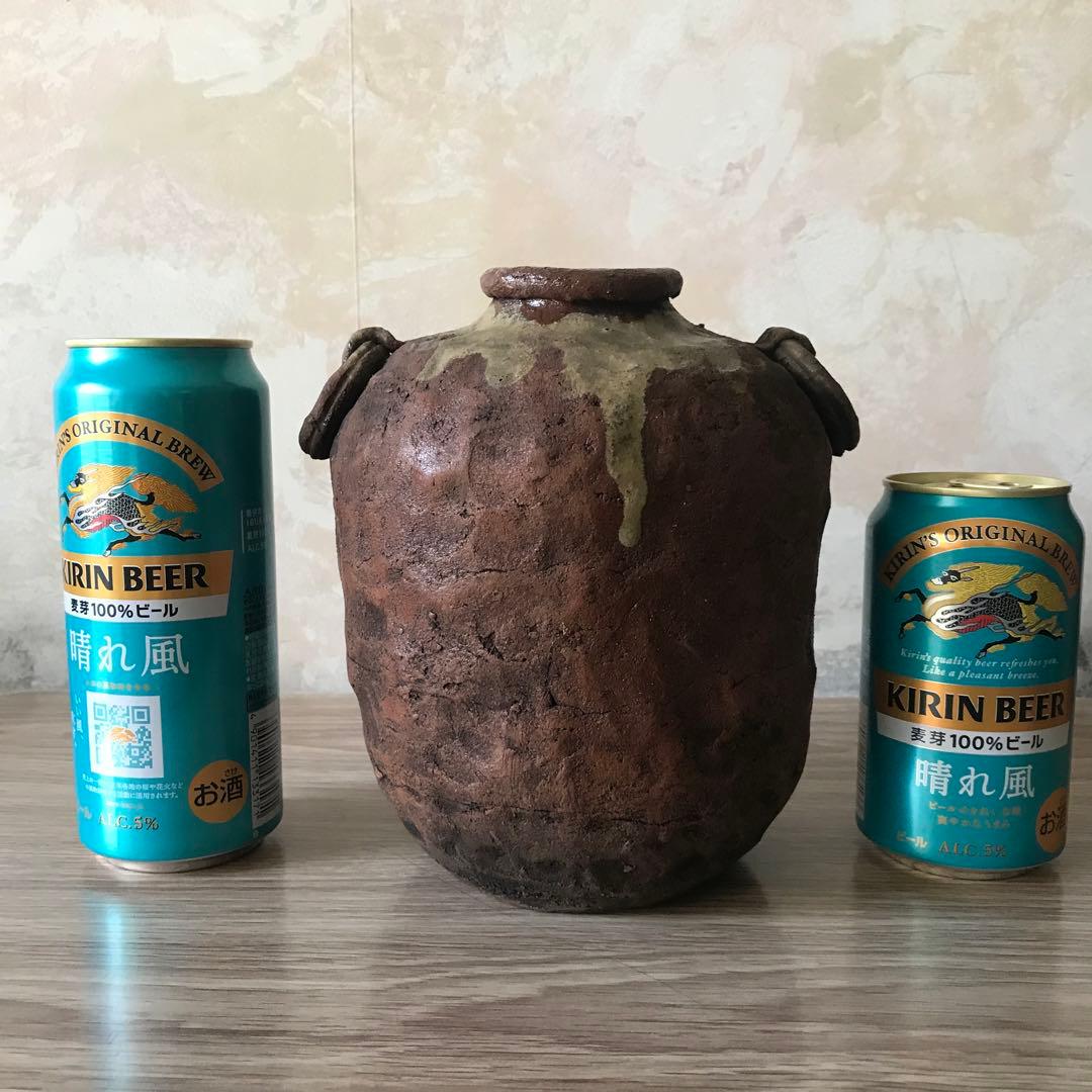 常滑焼　紐作り　壺3点