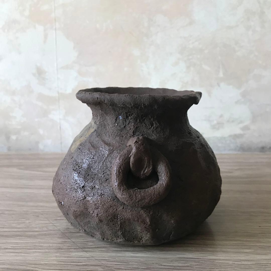 常滑焼　紐作り　壺3点