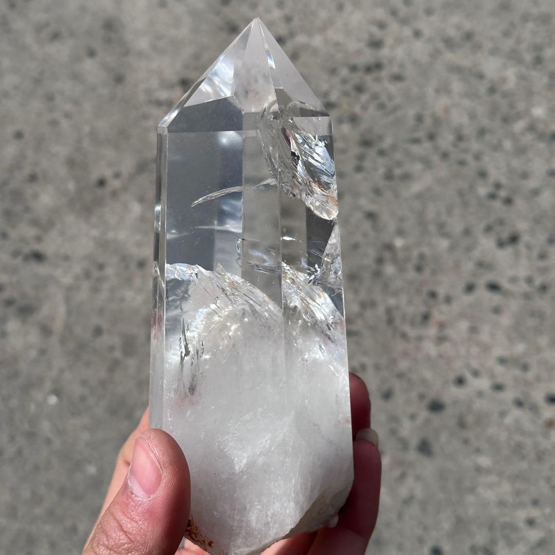 天然石虹いっぱい水晶のポイント　ご購入前に在庫確認必要G.755