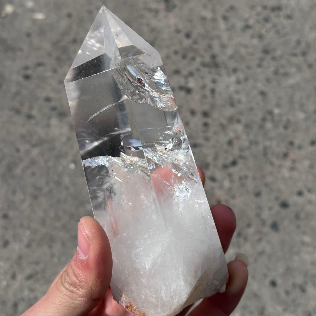 天然石虹いっぱい水晶のポイント　ご購入前に在庫確認必要G.755