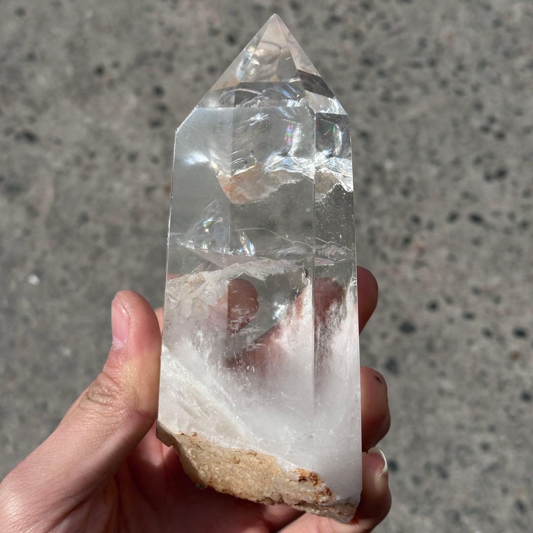 天然石虹いっぱい水晶のポイント　ご購入前に在庫確認必要G.755