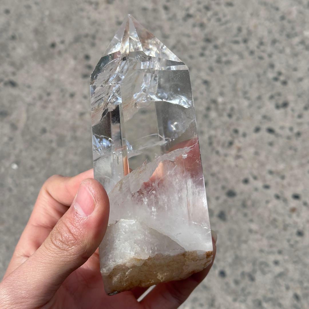 天然石虹いっぱい水晶のポイント　ご購入前に在庫確認必要G.755