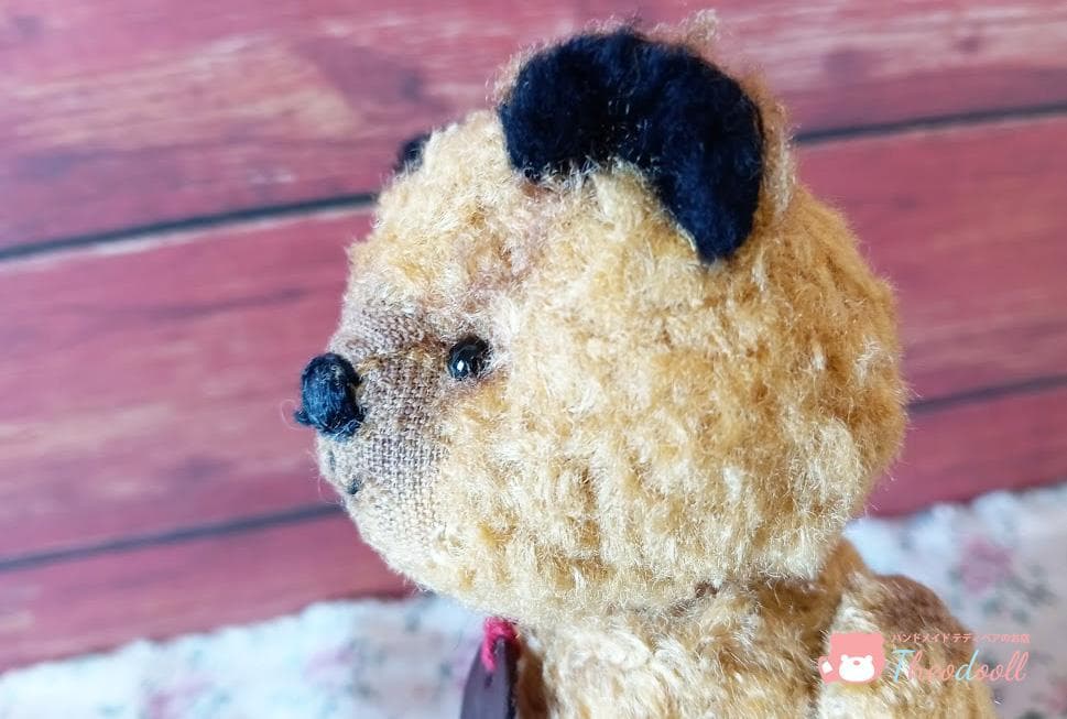 ハンドメイド アンティーク風黒耳ベアー