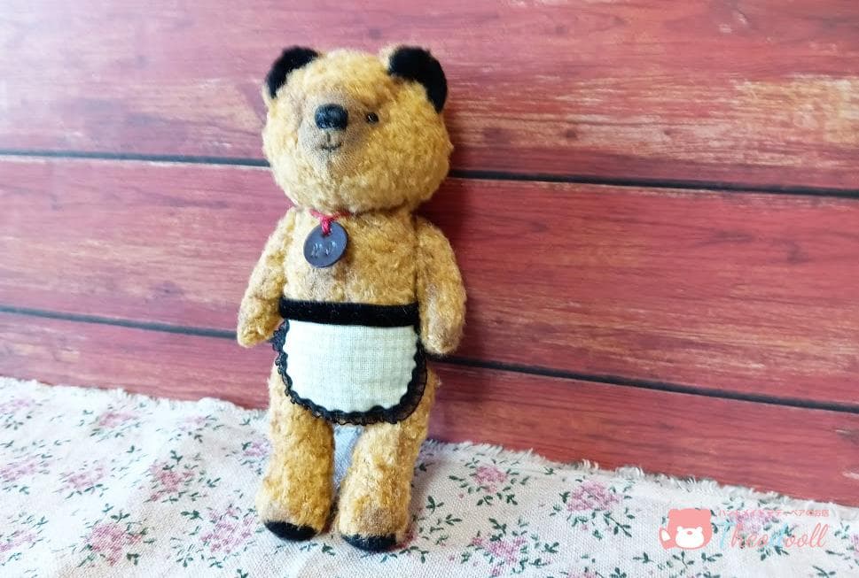 ハンドメイド アンティーク風黒耳ベアー