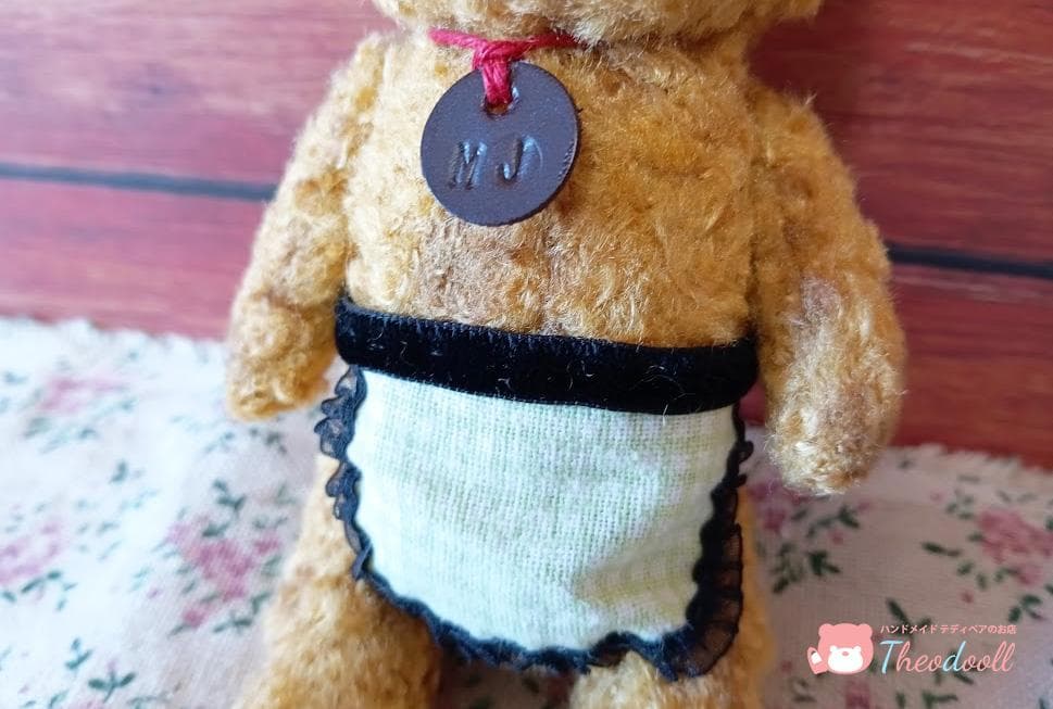 ハンドメイド アンティーク風黒耳ベアー