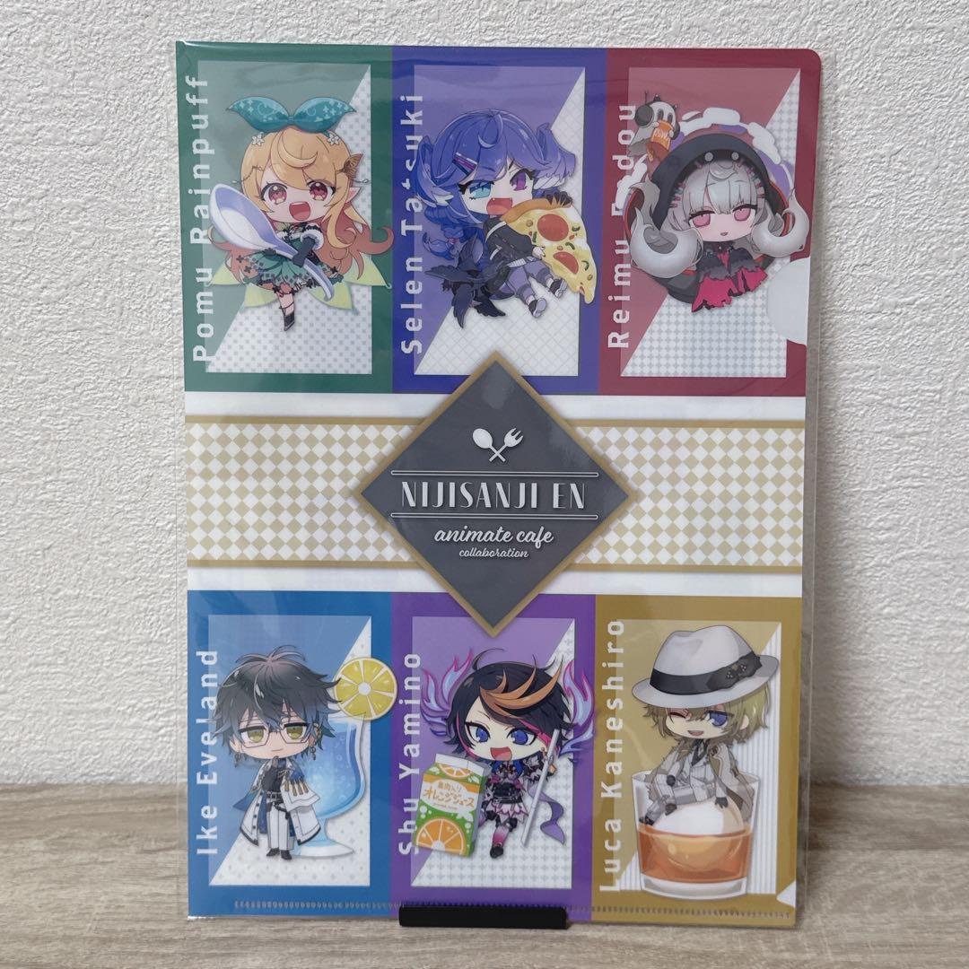 にじさんじENアニメイトカフェコラボグッズセット(ファイル・缶バッジ・アクスタ)