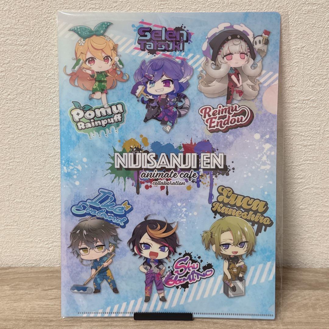 にじさんじENアニメイトカフェコラボグッズセット(ファイル・缶バッジ・アクスタ)