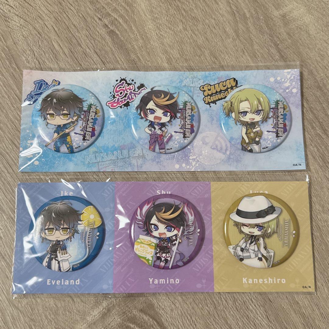 にじさんじENアニメイトカフェコラボグッズセット(ファイル・缶バッジ・アクスタ)