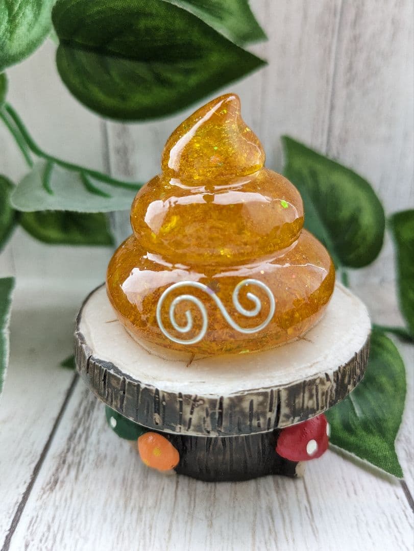 【イカ人参】まっきっきのうんこちゃん形オルゴナイト☆他３点