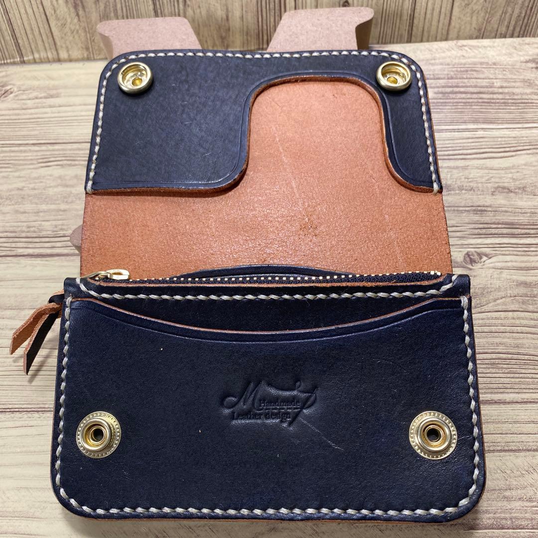 【きむたい様】専用ミドルトラッカーウォレット2丘染め（茶芯）オーダー