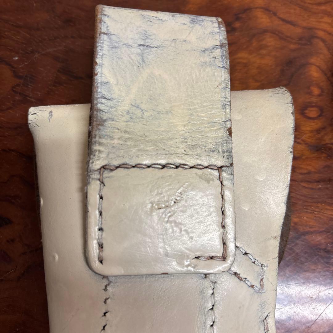 ホワイトレザー ホルスター　0205o232