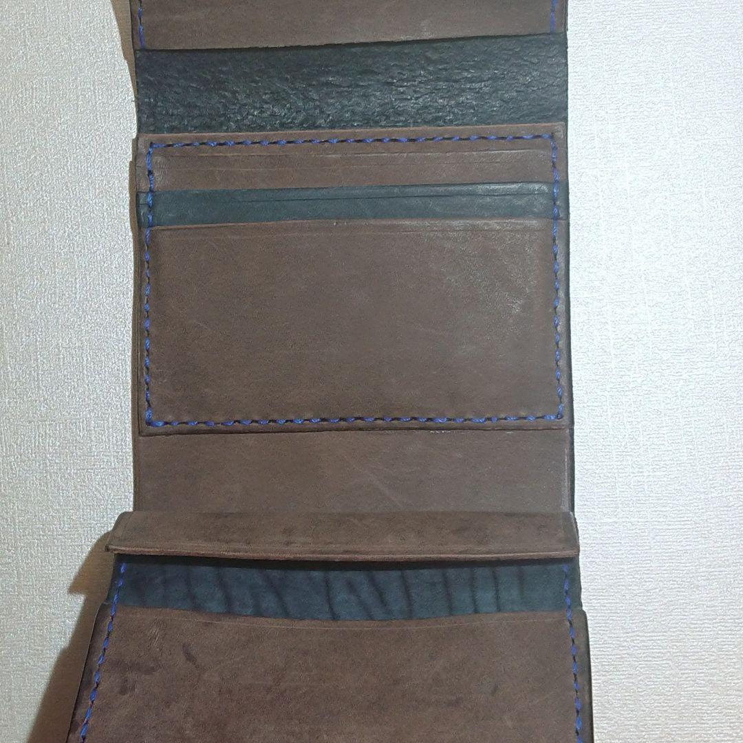 ヌバックレザー二つ降り財布