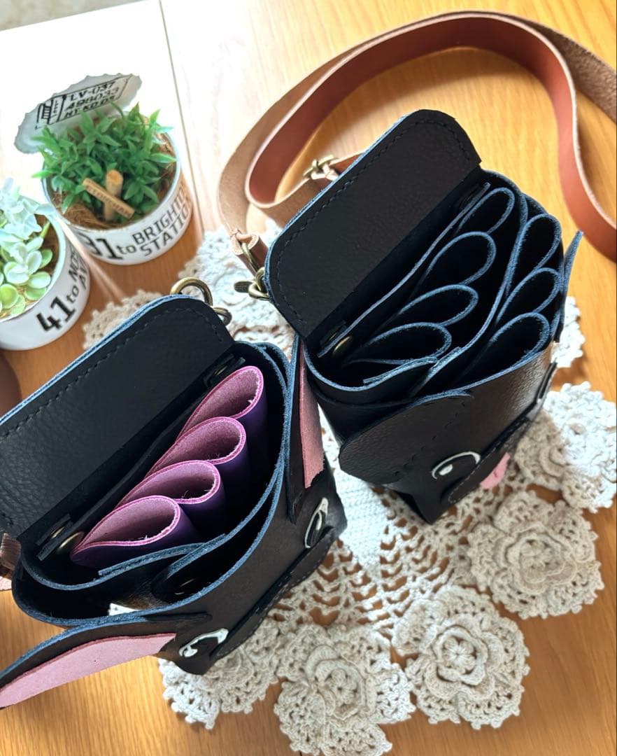 ご確認用　牛革　シザーケース　トリマー　レザー　美容師　フレンチブル　パグ　本革