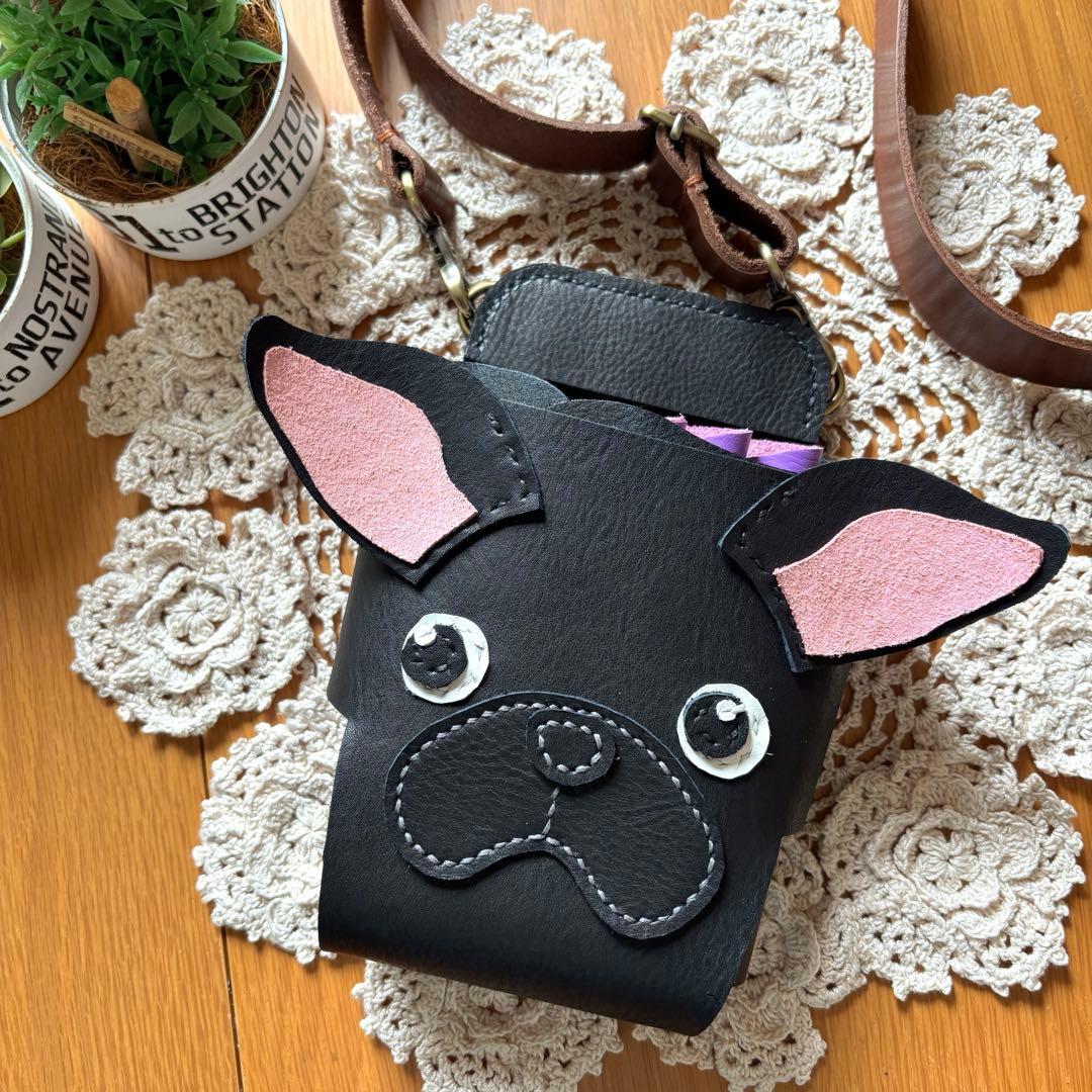 ご確認用　牛革　シザーケース　トリマー　レザー　美容師　フレンチブル　パグ　本革