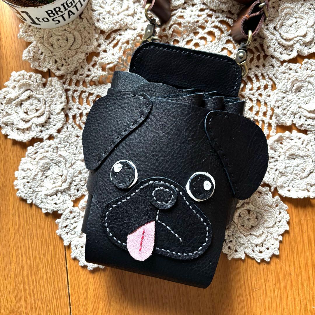 ご確認用　牛革　シザーケース　トリマー　レザー　美容師　フレンチブル　パグ　本革