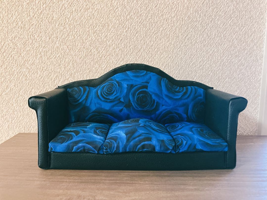 青薔薇　ドール家具　ミニチュアソファー