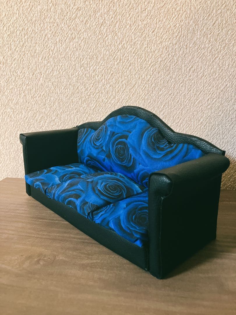 青薔薇　ドール家具　ミニチュアソファー