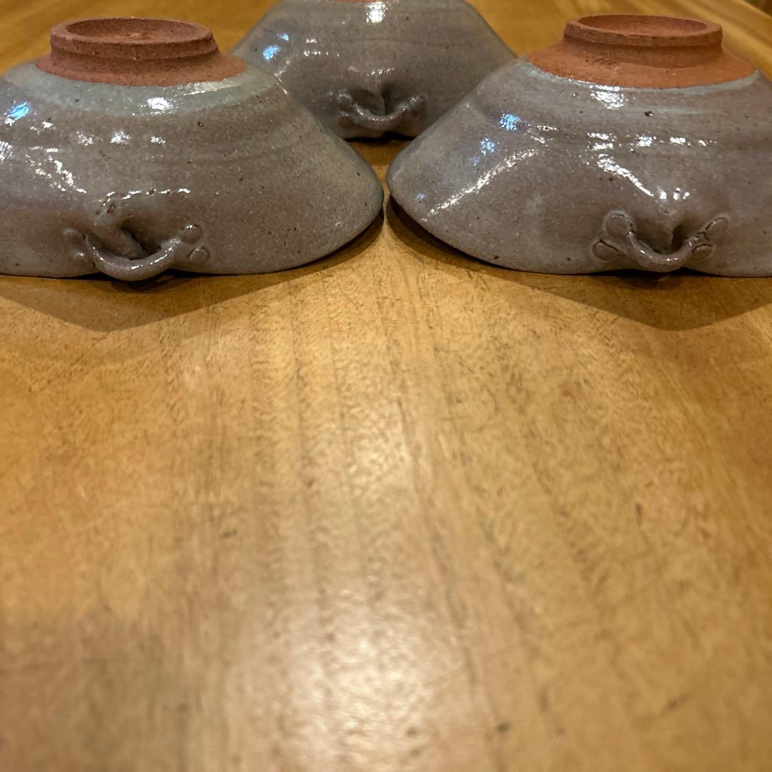 唐津焼　絵唐津蛤形向付　三枚