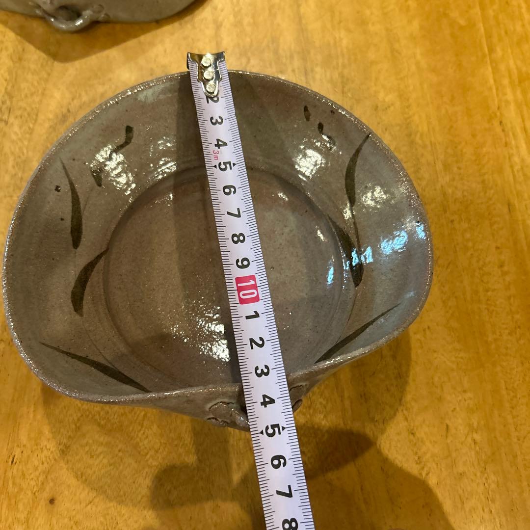 唐津焼　絵唐津蛤形向付　三枚