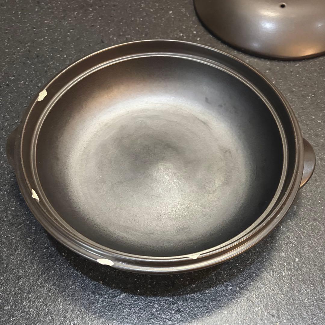 磁性鍋　両手鍋Lサイズ　４点セット（深鍋、浅鍋、ふた、スノコ） 調理器具　電磁波