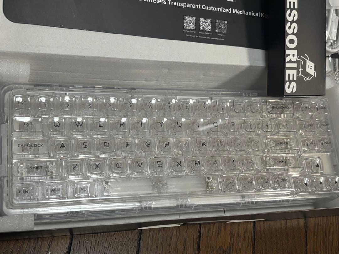 YUNZII X71 キーボード クリスタルアイス軸