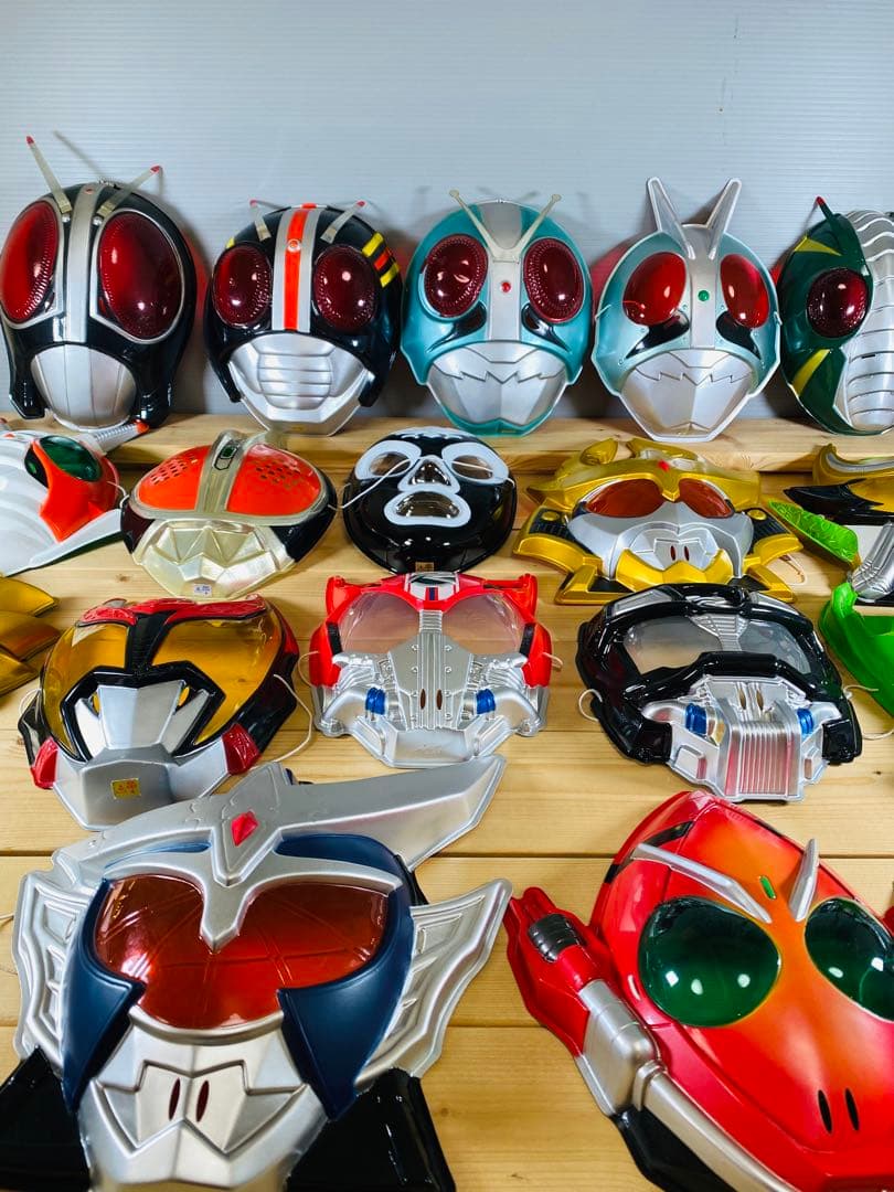 仮面ライダー　フィギュア　特撮　怪人　昭和レトロ　　お面　おめん　まとめ
